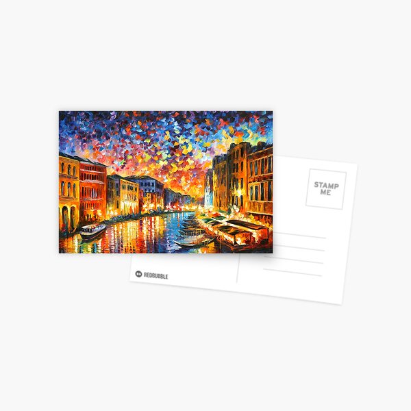 Item preview, VENICE - GRAND CANAL - Leonid Afremov CITYSCAPE designed and sold by Leonid Afremov.