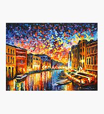 VENEDIG - GROSSKANAL - Leonid Afremov CITYSCAPE Fotodruck
