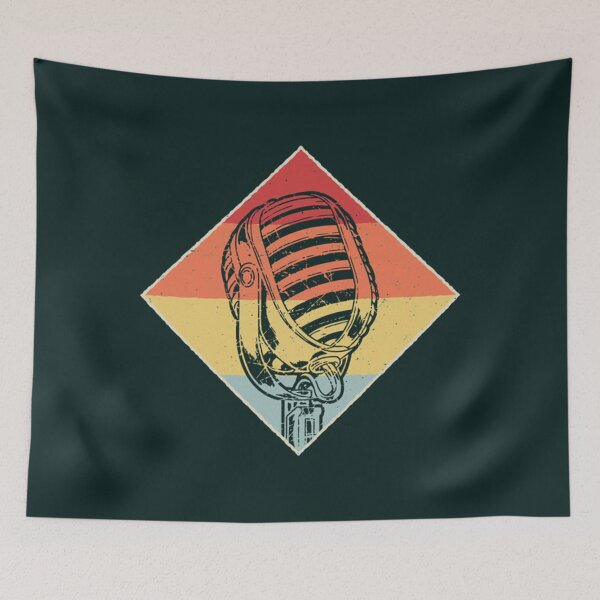 Item preview, Podcast Mic Vintage Design Art Podcasting   designed and sold by NorthStarGlenna.