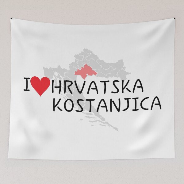 Item preview, "I Love Hrvatska Kostanjica" designed and sold by MC Art Studio.