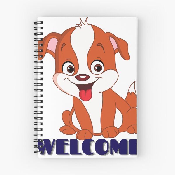 Item preview, Welcome with adorable puppy - cute dog designed and sold by Fanatic Nerd.