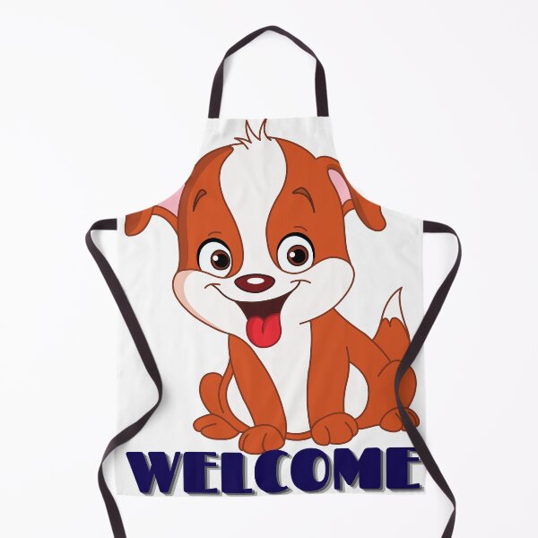 Item preview, Welcome with adorable puppy - cute dog designed and sold by Fanatic Nerd.