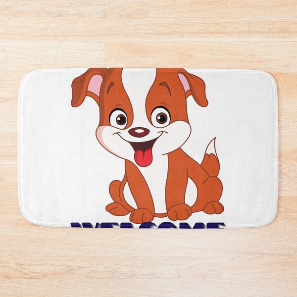 Item preview, Welcome with adorable puppy - cute dog designed and sold by Fanatic Nerd.