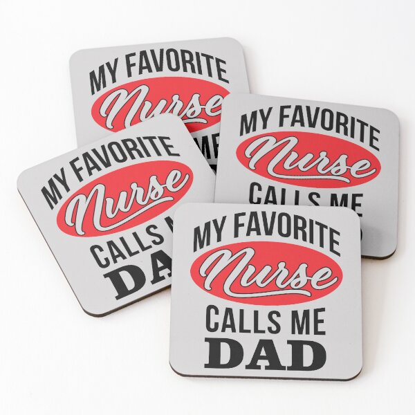 Item preview, My Favorite Nurse calls me dad Funny Quote shirt Nurse Dad Fathers day Gift designed and sold by namiabi.