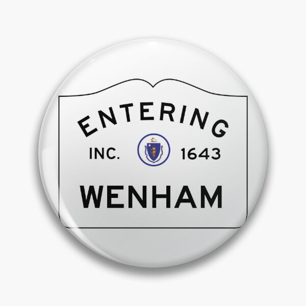 Item preview, Entering Wenham Massachusetts - Commonwealth of Massachusetts Road Sign designed and sold by NewNomads.
