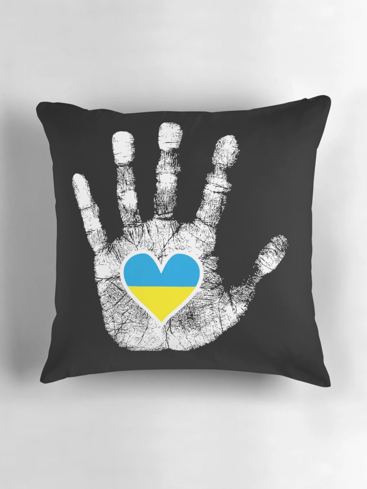 Thumbnail 3 of 4, Pillow, Save Ukraine designed and sold by ReydaDesign.