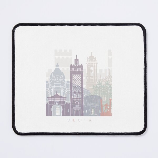 Item preview, CEUTA SKYLINE POSTER PASTEL designed and sold by paulrommer.