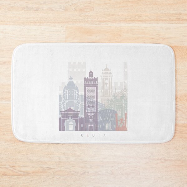 Item preview, CEUTA SKYLINE POSTER PASTEL designed and sold by paulrommer.