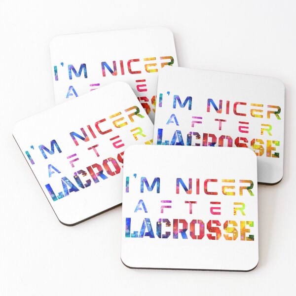 Item preview, I'm Nicer After Lacrosse watercolor designed and sold by Joanna-Asia.