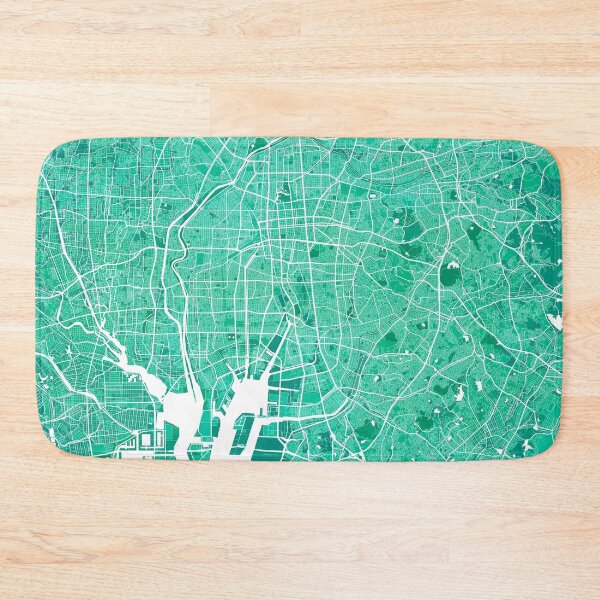 Item preview, Nagoya City Map of Japan - Watercolor designed and sold by deMAP.