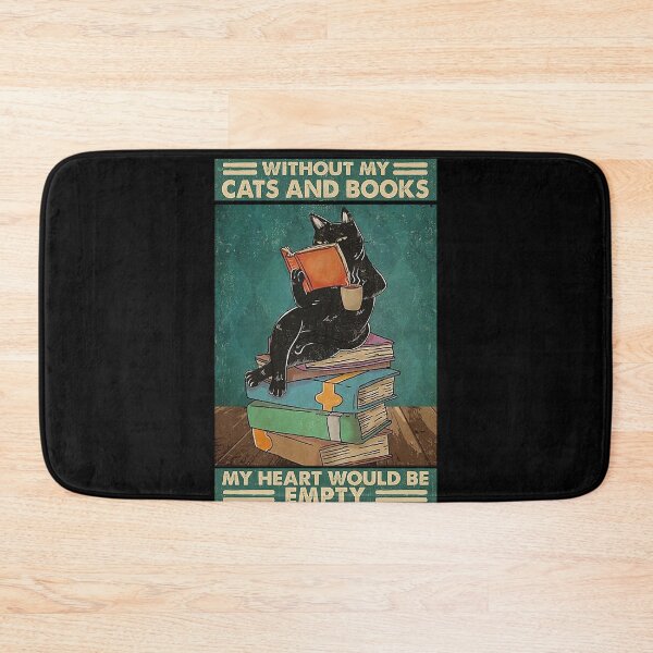 Item preview, Without my cats and books my heart would be empty designed and sold by SaoirseNeid.