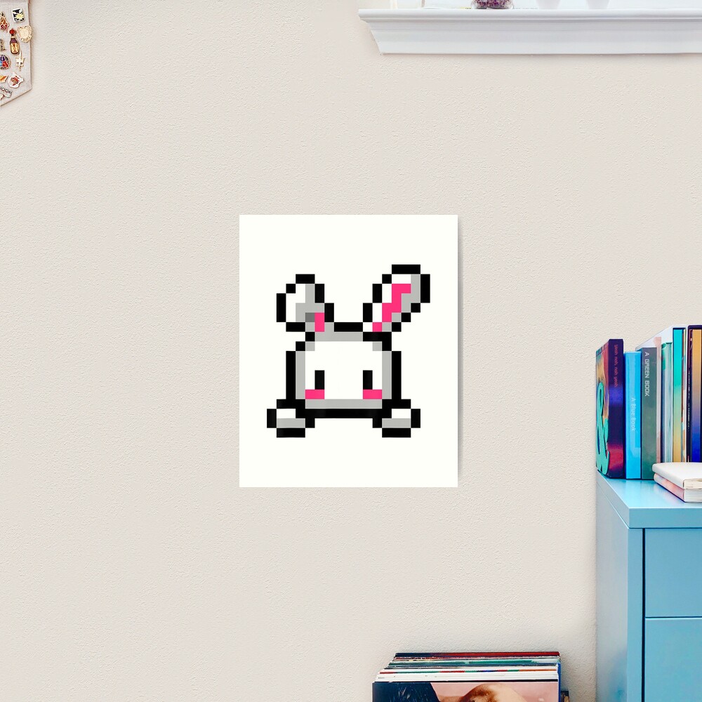 Handmade Pixel Art - How to draw a small rabbit #pixelart 