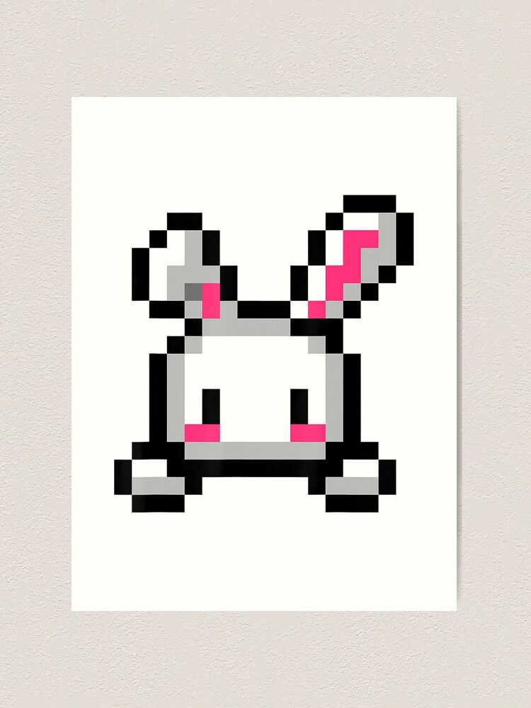  Bunny Rabbit 8 Bit Video Game Retro Cute Animal Lover