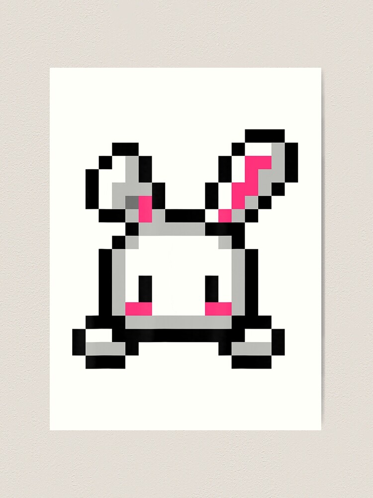 Handmade Pixel Art - How to draw a small rabbit #pixelart 