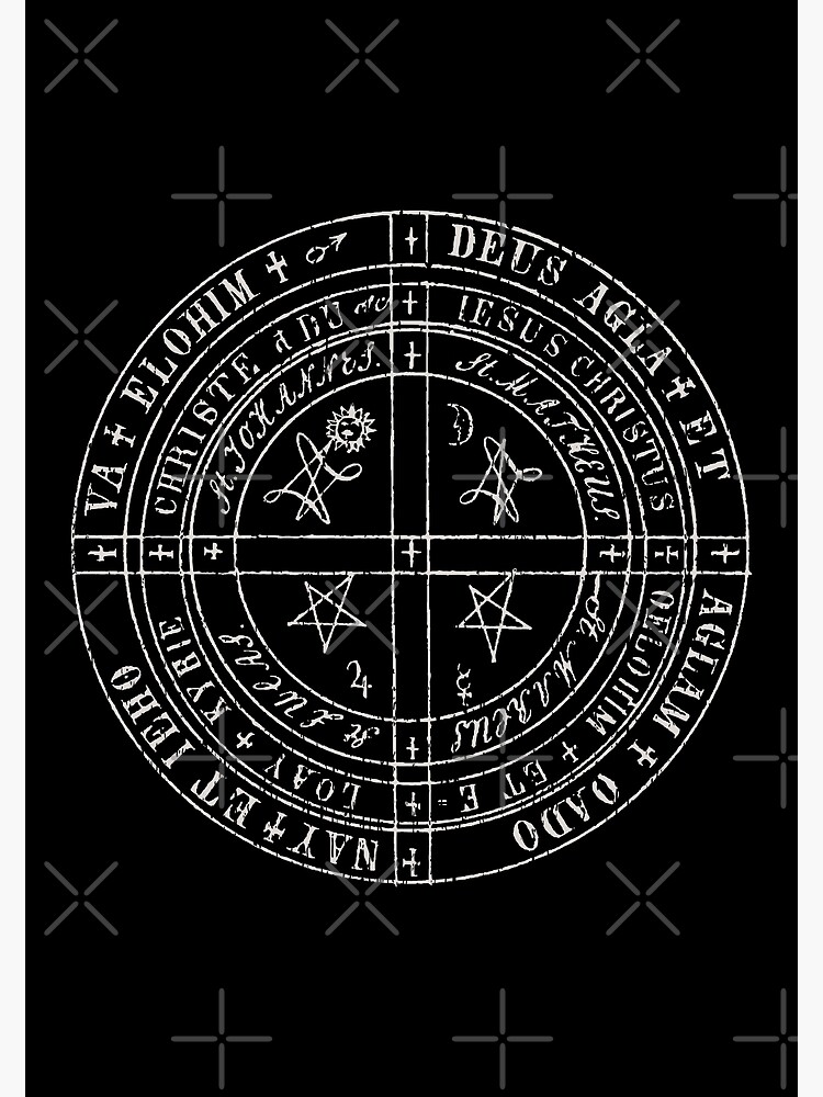 Magia Naturalis et Innaturalis or The Threefold Coercion of Hell Magical Occult. Alchemy Symbol Art Print