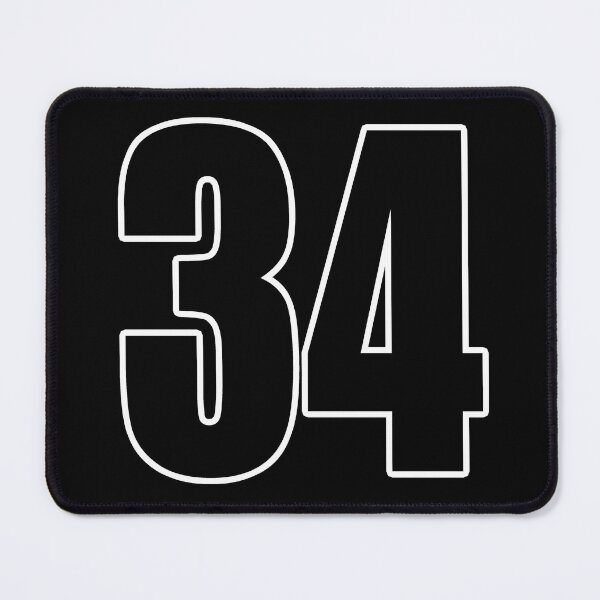 Item preview, 34 number number football designed and sold by GeogDesigns.