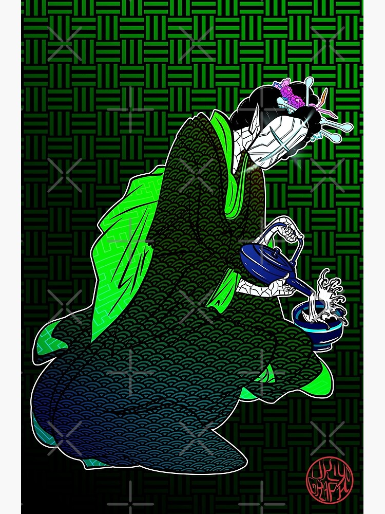 "Bijinga VR headset and death in the metaverse" Poster by Ukiyograph