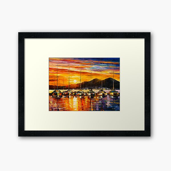 Item preview, ITALY, NAPLES HARBOR - VESUVIUS - Leonid Afremov CITYSCAPE designed and sold by Leonid Afremov.