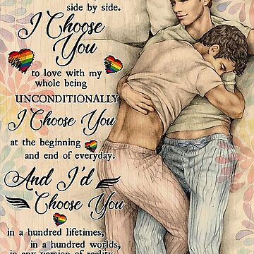 I choose you lgbt art Poster for Sale by AleehaZenger