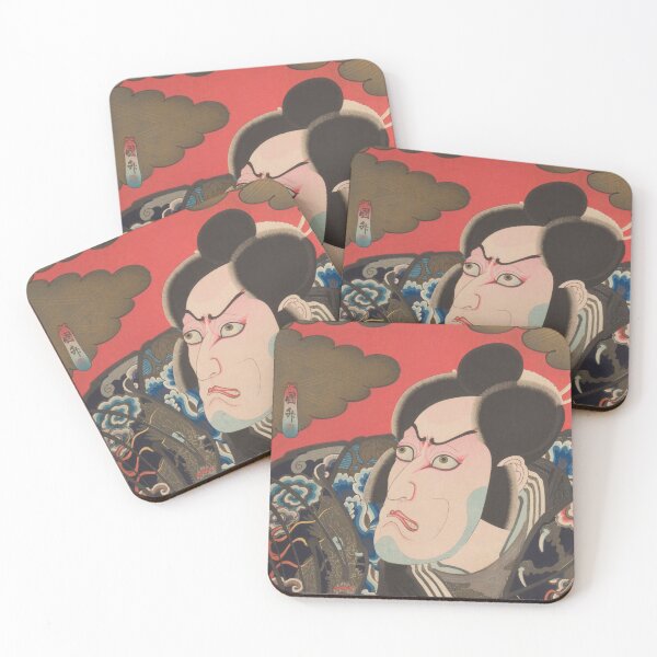 Item preview, Kabuki Actor as Samurai (Kabuki Actor Ichikawa Ebizō V as Kumagai Jirō Naozane) designed and sold by leafsquare.