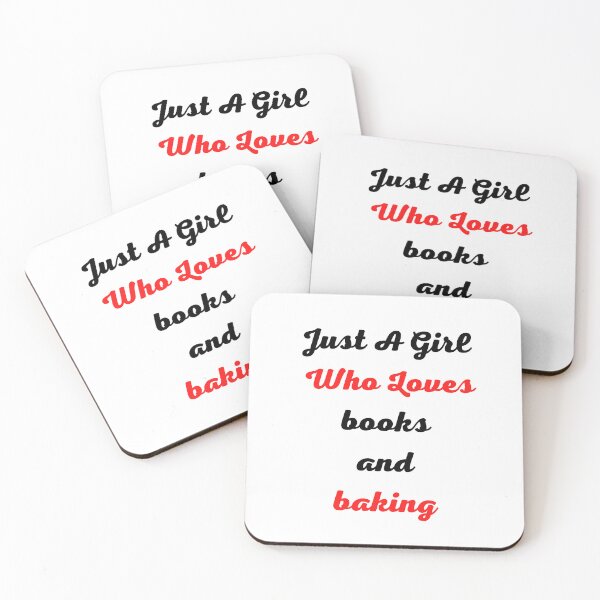 Item preview, Just A Girl Who Loves books and baking designed and sold by medbouk1.