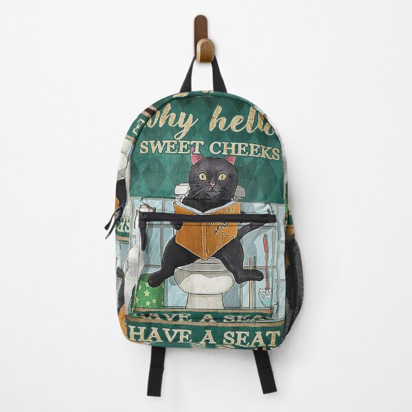 Item preview, Why hello sweet cheeks have a seat black cat lover designed and sold by KinstleHawa.