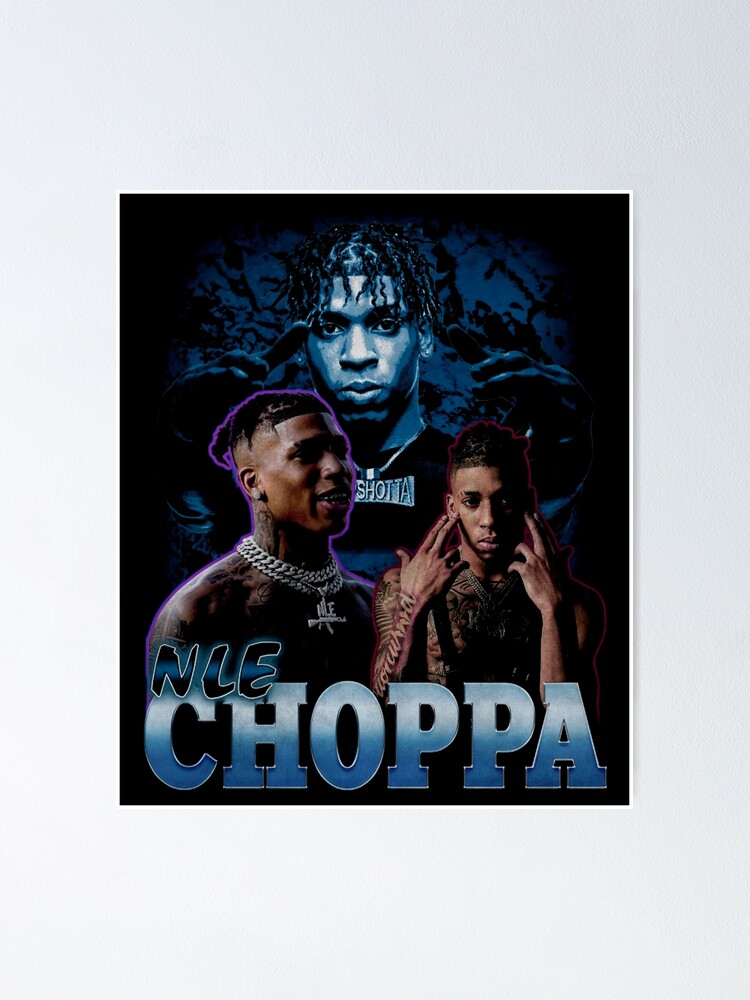 Nle Choppa Vintage Rap Music | Poster
