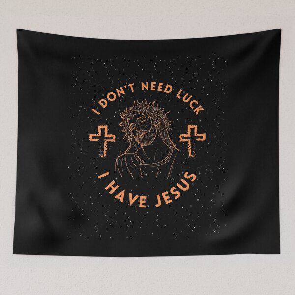 Item preview, I Dont Need Luck I Have Jesus T-Shirt designed and sold by WilkDesign.