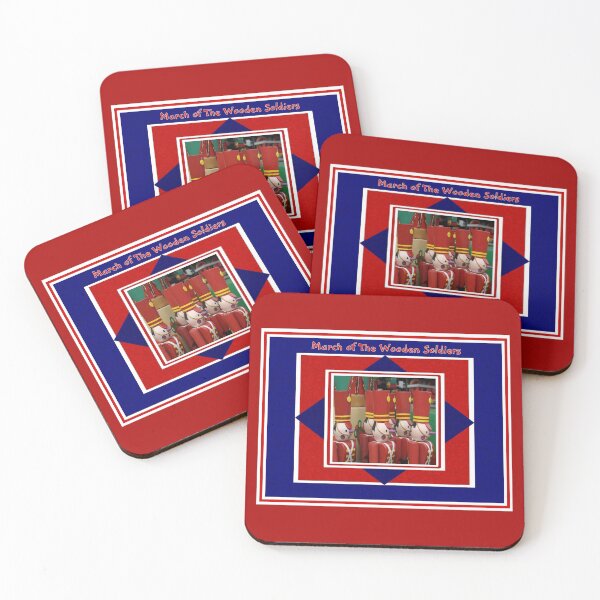 Item preview, MARCH of The WOODEN SOLDIERS : Vintage Abstract Soldiers Marching Print designed and sold by posterbobs.