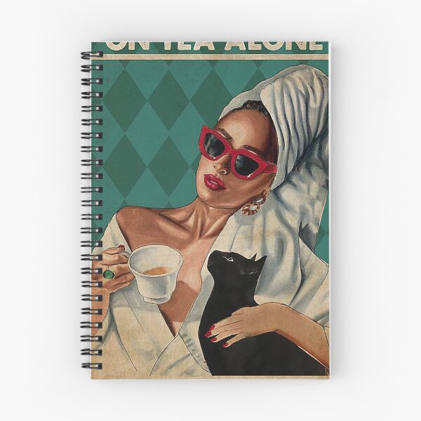 Item preview, A woman cannot survive on tea alone she also needs a cat designed and sold by SaoirseNeid.