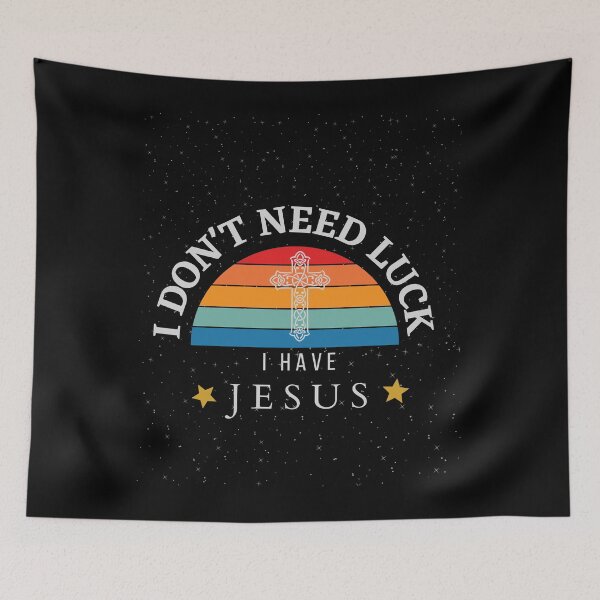 Item preview, I Dont Need Luck I Have Jesus T-Shirt designed and sold by WilkDesign.