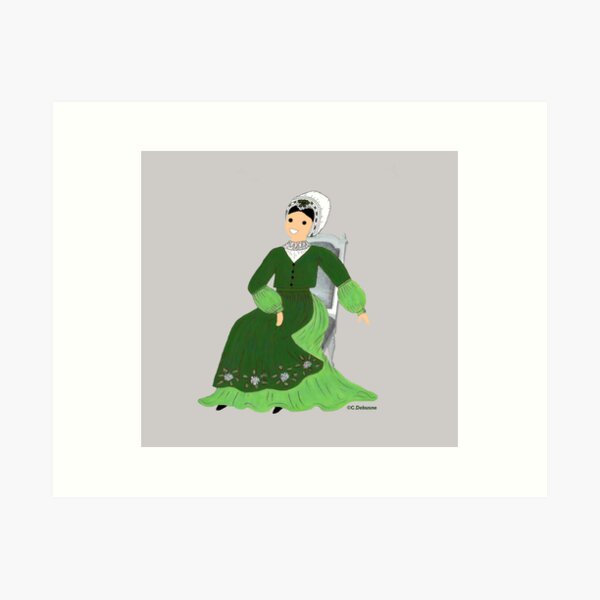 Item preview, Female costume from Champagne-Ardennes, France designed and sold by Catherine Debusne.