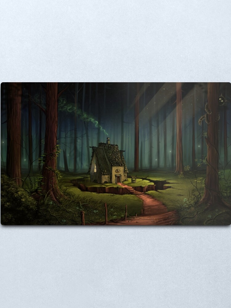 Alternate view of The Alchemist's Hut Metal Print