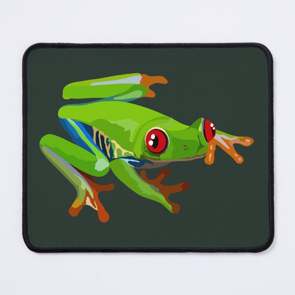 Item preview, R is for Red Eyed Tree Frog,Red-Eyed Tree Frog Illustration – Vibrant Amphibian Art for Wildlife and Nature Lovers designed and sold by PrettylittlepastelUk.
