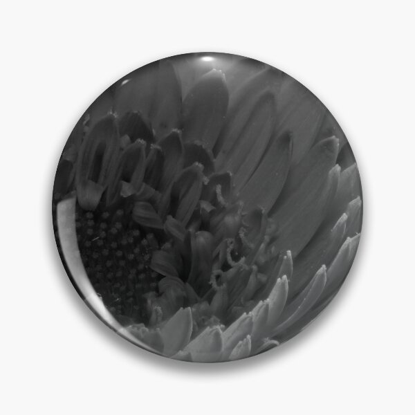 Item preview, closeup of marigold in black & white designed and sold by FotoMahieu.