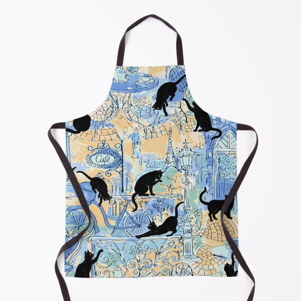 Item preview, Black Cat Caffe Blue designed and sold by WfPrints.