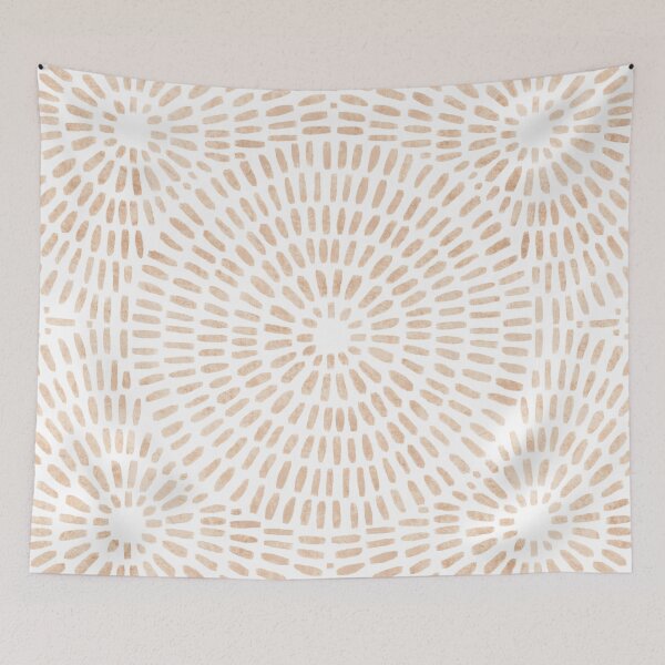 Item preview, Neutral pink rustic circle pattern designed and sold by Miss-Belle.