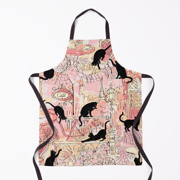 Item preview, Black Cat Caffe Peach designed and sold by WfPrints.