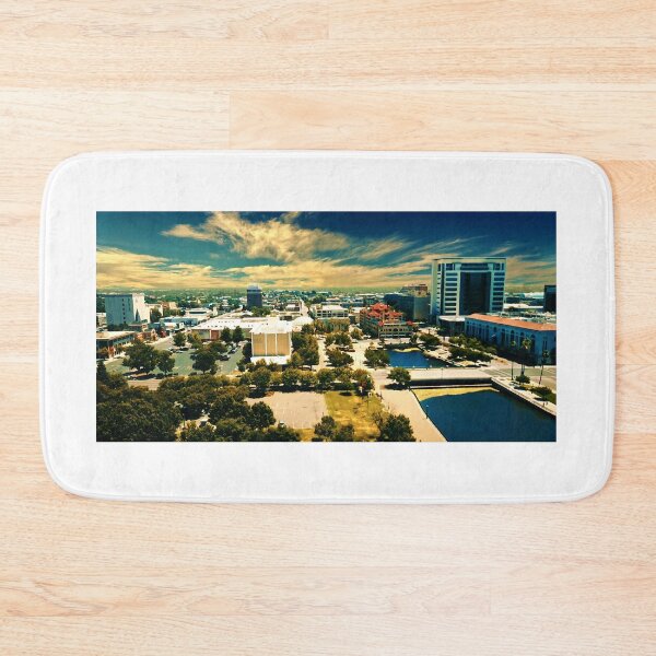 Item preview, Stockton, California, downtown panorama  designed and sold by NickoPrints.