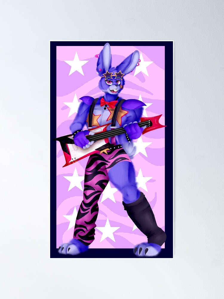 Glamrock Bonnie <3 Poster for Sale by LuciferMini