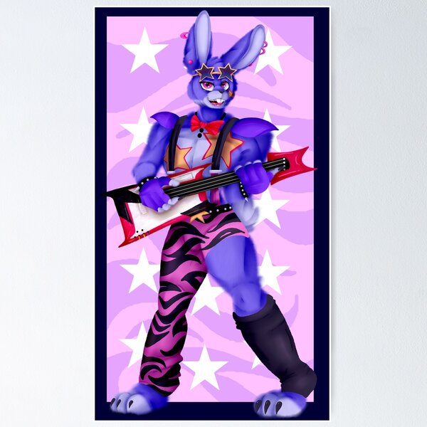 ArtStation - Glamrock Bonnie Bunny Fan Concept - FNAF Security Breach