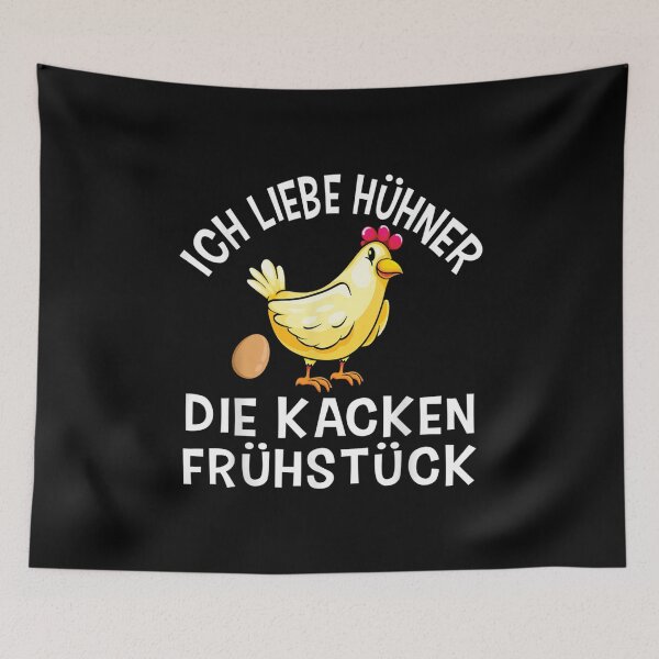 Item preview, Ich liebe Hühner, die komisch beim Frühstück kacken designed and sold by zacben.