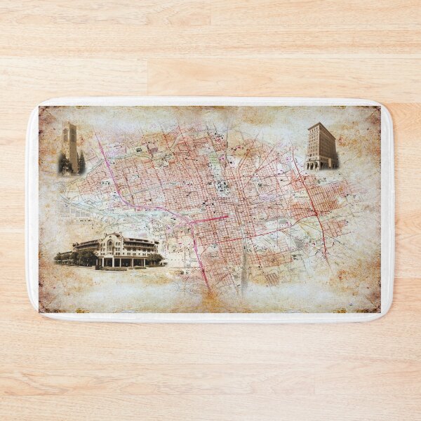 Item preview, Map of Stockton, California, on old paper designed and sold by NickoPrints.