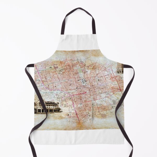 Item preview, Map of Stockton, California, on old paper designed and sold by NickoPrints.