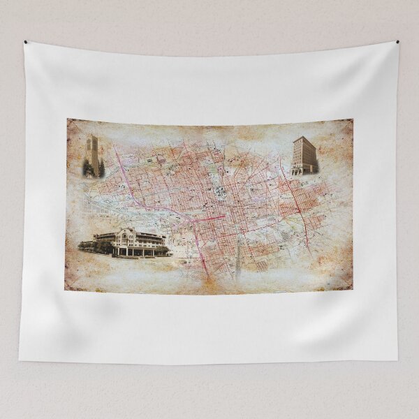 Item preview, Map of Stockton, California, on old paper designed and sold by NickoPrints.