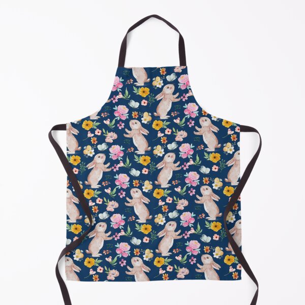 Item preview, Colorful Spring Flowers & Bunny Rabbit pattern design - Spring Floral Wonderland designed and sold by AppareIIndustry.
