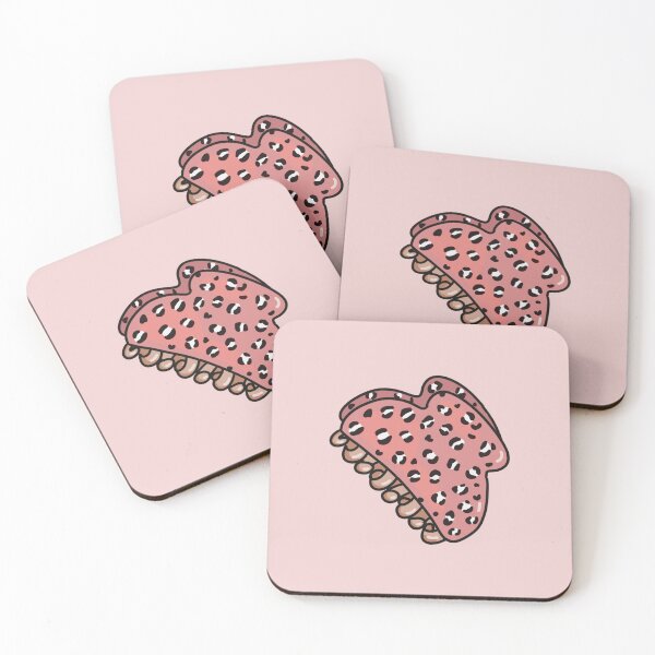 Item preview, Hair Claw Clip Pink Leopard For Men Women Teen Girls Aesthetic designed and sold by JooArtPrints  ★★★★★.