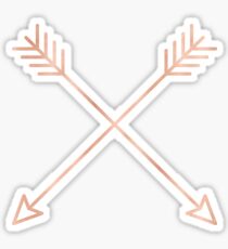 Rose Gold Arrows 2.0 - Adventure Wanderlust Pink Compass Design tshirt tapestry pillow rosegold Sticker