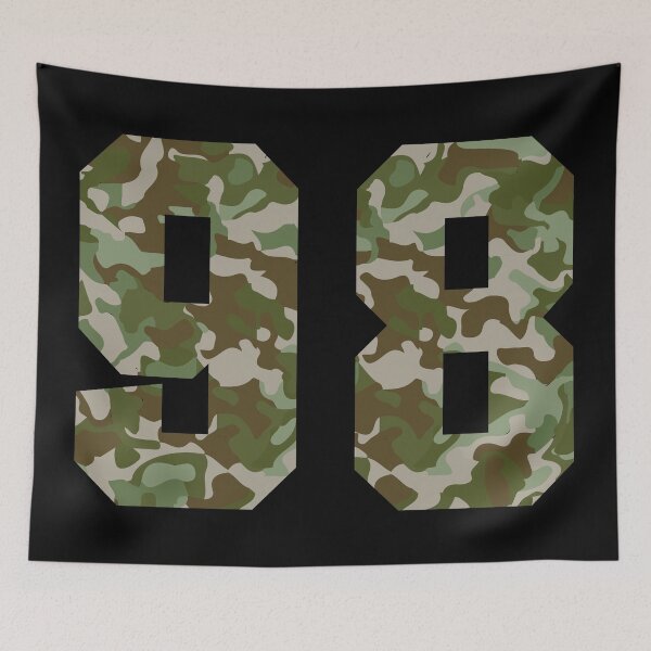 Item preview, Army Camo Veteran Lucky Number 98 designed and sold by Urosek.