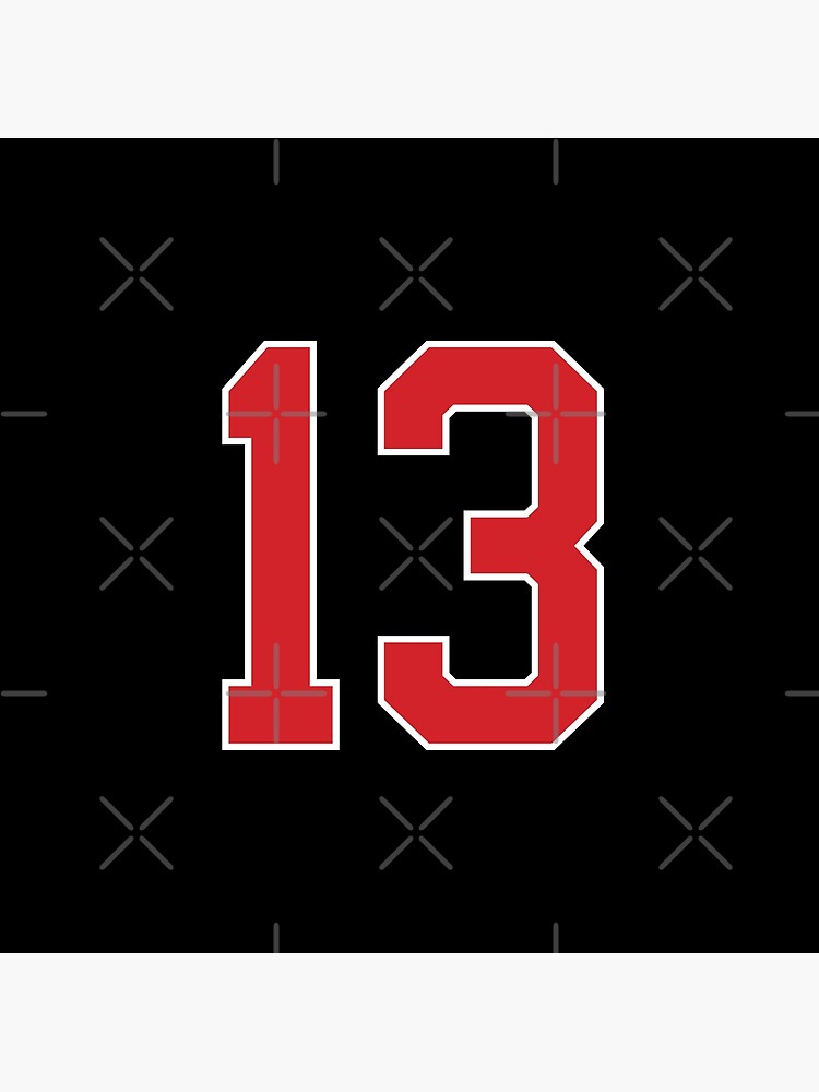 Sports Number 44, red black color lucky sport forty four Sticker for Sale  by ArtIsParty